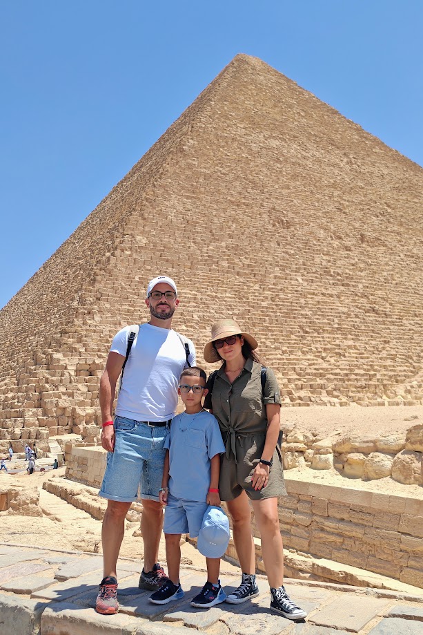 Alessio e Valeria durante il loro ultimo viaggio in Egitto